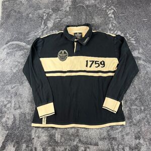 Vtg Guinness 1759 Spellout Dublin Ireland Polo Long Sleeve Embroidered XL